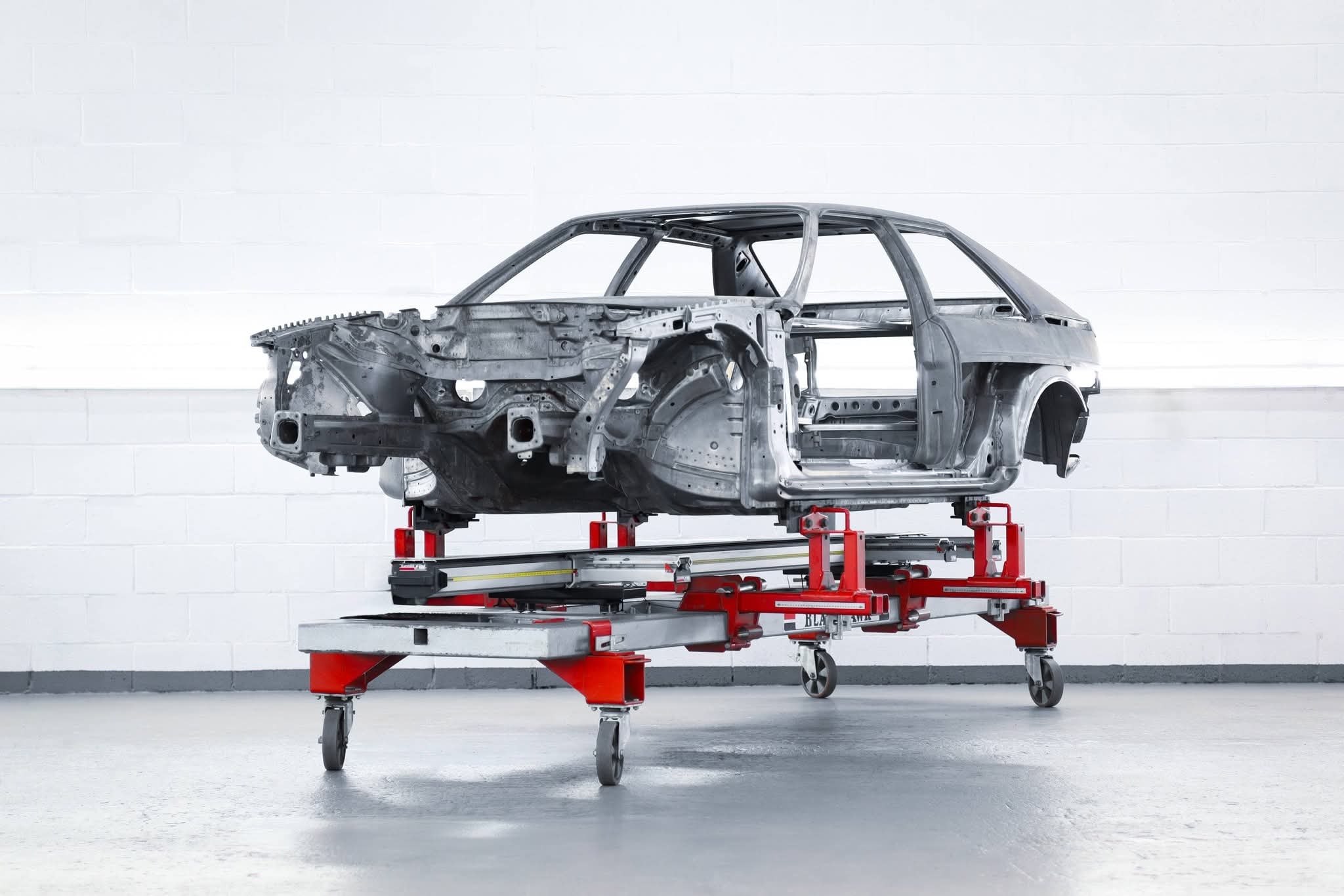 Space Saver Auto Lifts real installation — multi-tier car storage
